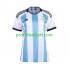 Fotballdrakt Argentina Dame Hjemmekit VM 2022 Kortermet