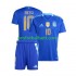 Fotballdrakt Argentina Lionel Messi 10 Copa America Barn Bortekit 2024 Kortermet