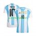 Fotballdrakt Argentina Lionel Messi 10 Copa America Herre Hjemmekit 2024 Kortermet