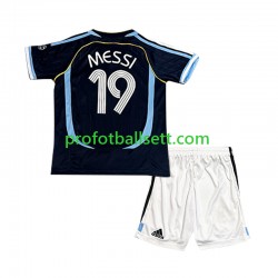 Retro Fotballdrakt Argentina Lionel Messi 19 Barn Bortekit 2006 Kortermet