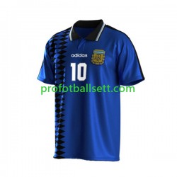 Retro Fotballdrakt Argentina Maradona 10 Herre Bortekit 1994 Kortermet