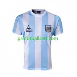 Retro Fotballdrakt Argentina 1986 Herre Hjemmekit Kortermet