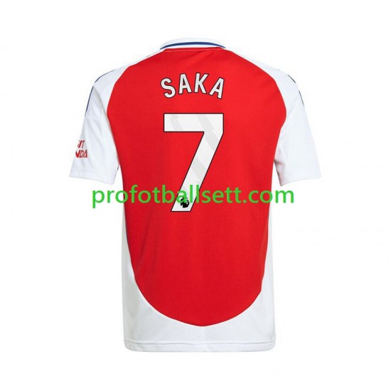 Fotballdrakt Arsenal Bukayo Saka 7 Herre Hjemmekit 2024-2025 Rød Kortermet