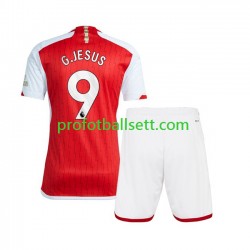 Fotballdrakt Arsenal Gabriel Jesus 9 Barn Hjemmekit 2023-2024 Kortermet