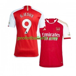 Fotballdrakt Arsenal Gabriel Jesus 9 Herre Hjemmekit 2023-2024 Kortermet