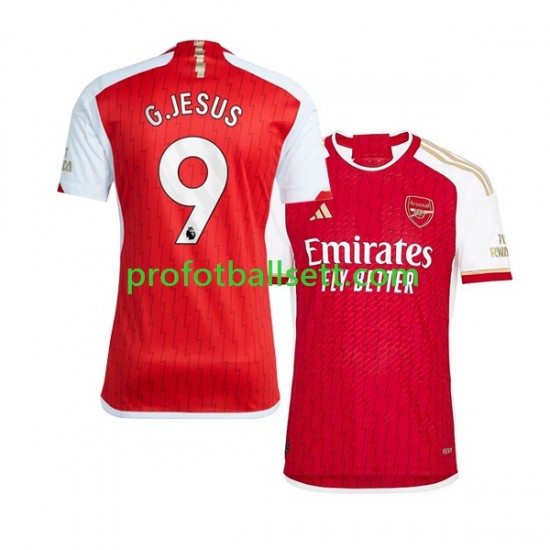 Fotballdrakt Arsenal Gabriel Jesus 9 Herre Hjemmekit 2023-2024 Kortermet