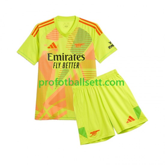 Fotballdrakt Arsenal Keeper Barn Hjemmekit 2024-2025 Kortermet