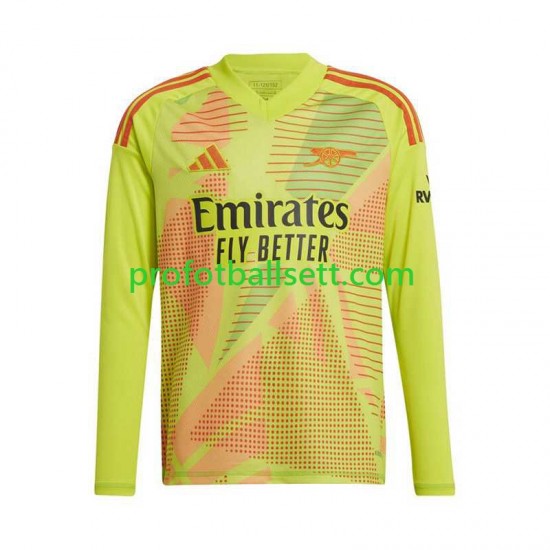 Fotballdrakt Arsenal Keeper Herre Hjemmekit 2024-2025 Gul Langermet