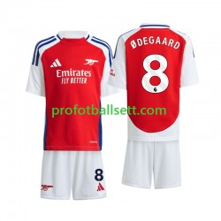 Fotballdrakt Arsenal Odegaard 8 Barn Hjemmekit 2024-2025 Kortermet