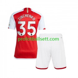Fotballdrakt Arsenal Oleksandr Zinchenko 35 Barn Hjemmekit 2023-2024 Kortermet