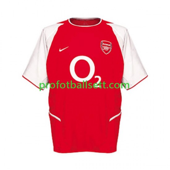 Retro Fotballdrakt Arsenal 2002 Herre Hjemmekit Kortermet