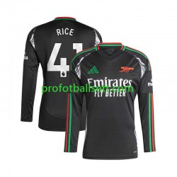 Fotballdrakt Arsenal Rice 41 Herre Bortekit 2024-2025 Langermet
