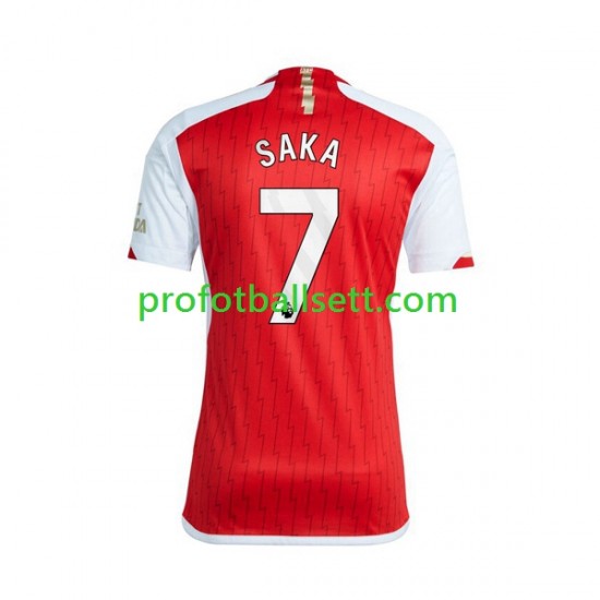 Fotballdrakt Arsenal Saka 7 Herre Hjemmekit 2023-2024 Kortermet