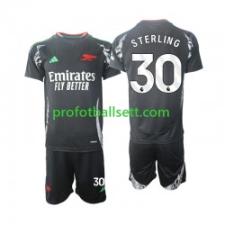 Fotballdrakt Arsenal Sterling 30 Barn Bortekit 2024-2025 Kortermet