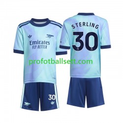 Fotballdrakt Arsenal Sterling 30 Barn Tredjekit 2024-2025 Kortermet