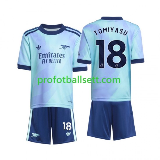 Fotballdrakt Arsenal Takehiro Tomiyasu 18 Barn Tredjekit 2024-2025 Kortermet