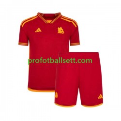 Fotballdrakt AS Roma Barn Hjemmekit 2023-2024 Kortermet