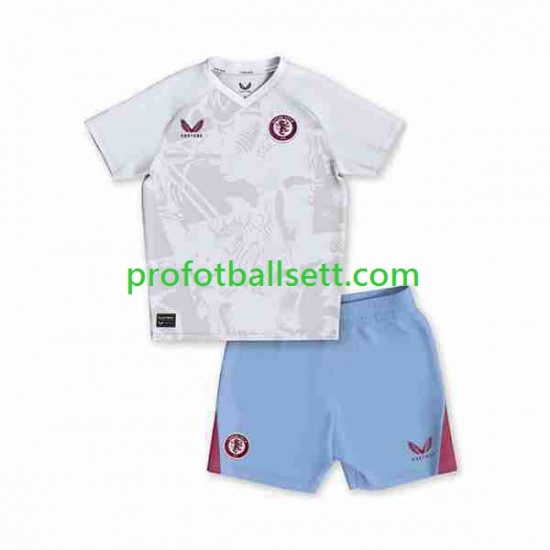 Fotballdrakt Aston Villa Barn Bortekit 2023-2024 Kortermet