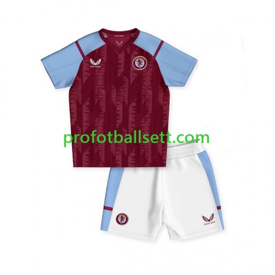 Fotballdrakt Aston Villa Barn Hjemmekit 2023-2024 Kortermet