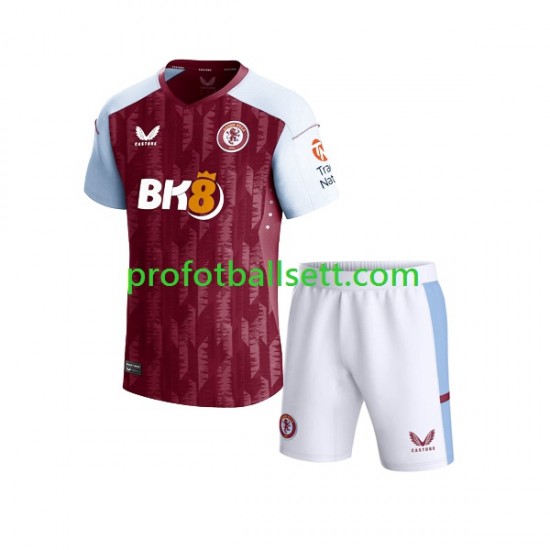Fotballdrakt Aston Villa Barn Hjemmekit 2023-2024 Kortermet