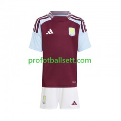 Fotballdrakt Aston Villa Barn Hjemmekit 2024-2025 Kortermet