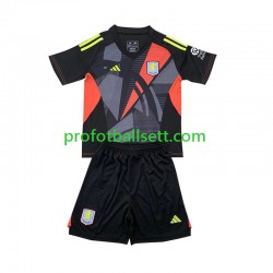 Fotballdrakt Aston Villa Keeper Barn Bortekit 2024-2025 Kortermet