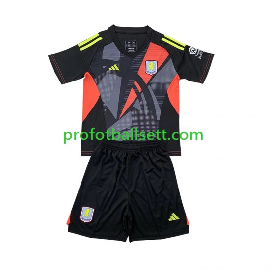 Fotballdrakt Aston Villa Keeper Barn Bortekit 2024-2025 Kortermet