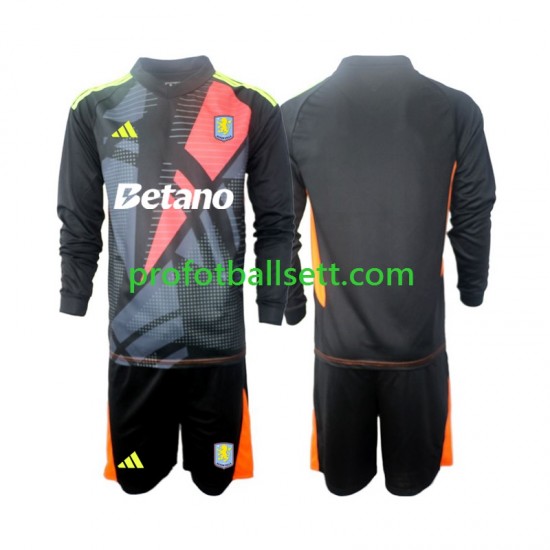 Fotballdrakt Aston Villa Keeper Barn Hjemmekit 2024-2025 Langermet