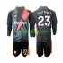 Fotballdrakt Aston Villa Keeper Emiliano Martinez 23 Barn Bortekit 2024-2025 Langermet