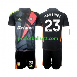 Fotballdrakt Aston Villa Keeper Emiliano Martinez 23 Barn Bortekit 2024-2025 Kortermet