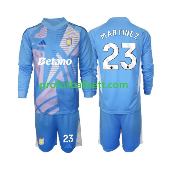 Fotballdrakt Aston Villa Keeper Emiliano Martinez 23 Barn Tredjekit 2024-2025 Langermet