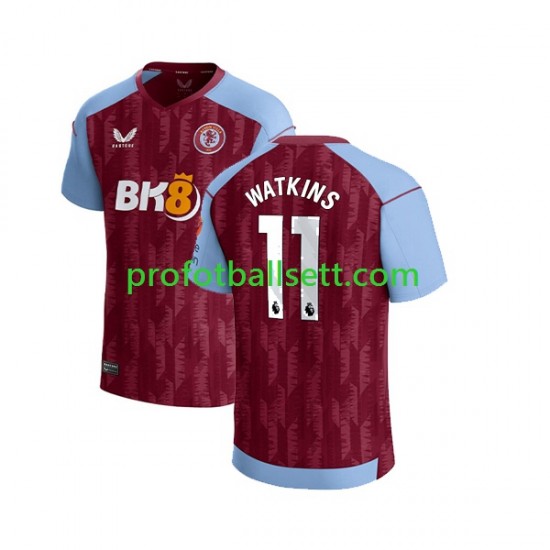 Fotballdrakt Aston Villa Ollie Watkins 11 Herre Hjemmekit 2023-2024 Kortermet
