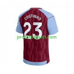 Fotballdrakt Aston Villa Philippe Coutinho 23 Herre Hjemmekit 2023-2024 Kortermet