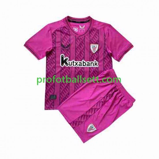 Fotballdrakt Athletic Bilbao Keeper Barn Bortekit 2023-2024 Kortermet
