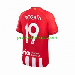 Fotballdrakt Atlético Madrid 2 Alvaro Morata 19 Herre Hjemmekit 2023-2024 Kortermet