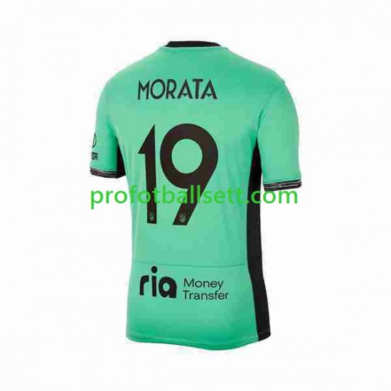 Fotballdrakt Atlético Madrid 2 Alvaro Morata 19 Herre Tredjekit 2023-2024 Kortermet