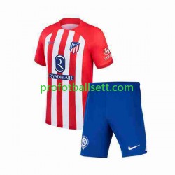 Fotballdrakt Atlético Madrid 2 Barn Hjemmekit 2023-2024 Kortermet