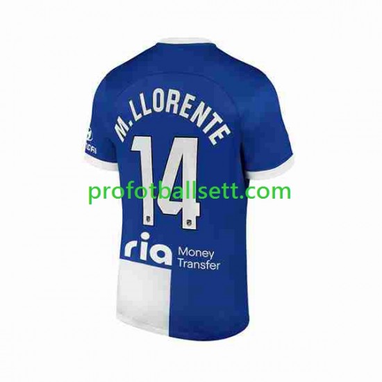 Fotballdrakt Atlético Madrid 2 Marcos Llorente 14 Herre Bortekit 2023-2024 Kortermet