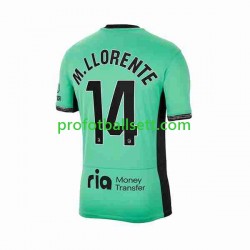 Fotballdrakt Atlético Madrid 2 Marcos Llorente 14 Herre Tredjekit 2023-2024 Kortermet