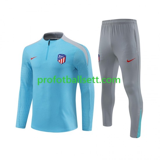 Atlético Madrid 2024-2025 Blå Trenings Collegegenser Set