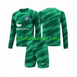 Fotballdrakt Atlético Madrid Keeper Barn Bortekit 2023-2024 Langermet