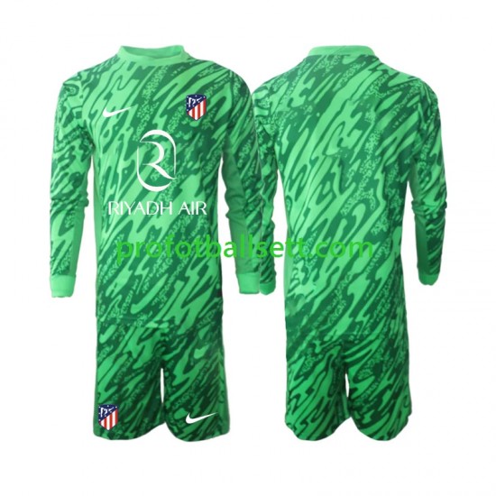 Fotballdrakt Atlético Madrid Keeper Barn Bortekit 2024-2025 Langermet