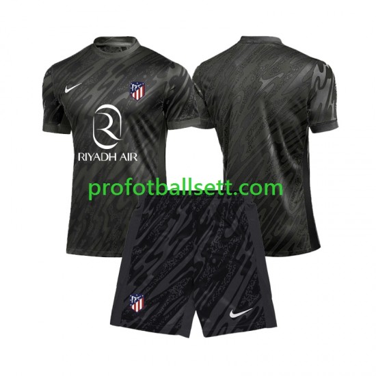 Fotballdrakt Atlético Madrid Keeper Barn Hjemmekit 2024-2025 Kortermet