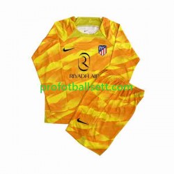 Fotballdrakt Atlético Madrid Keeper Barn 2023-2024 Oransje Langermet