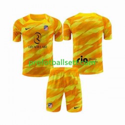 Fotballdrakt Atlético Madrid Keeper Barn 2023-2024 Oransje Kortermet