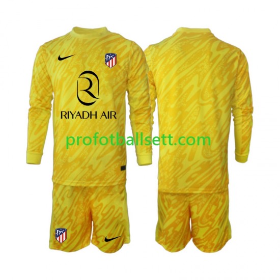 Fotballdrakt Atlético Madrid Keeper Barn Tredjekit 2024-2025 Langermet