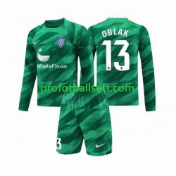 Fotballdrakt Atlético Madrid Keeper Jan Oblak 13 Barn Bortekit 2023-2024 Langermet