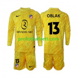 Fotballdrakt Atlético Madrid Keeper Jan Oblak 13 Barn Tredjekit 2024-2025 Langermet