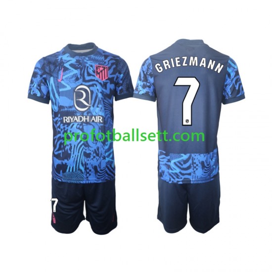 Fotballdrakt Atlético Madrid Griezmann 7 Barn Tredjekit 2024-2025 Kortermet