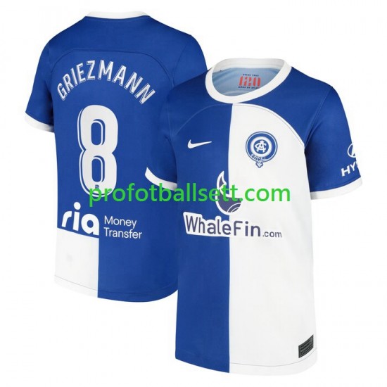 Fotballdrakt Atlético Madrid Griezmann 8 120 Anniversary Herre Hjemmekit 2022-23 Kortermet